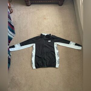 Pink Black and White Rain Coat with Hoodie